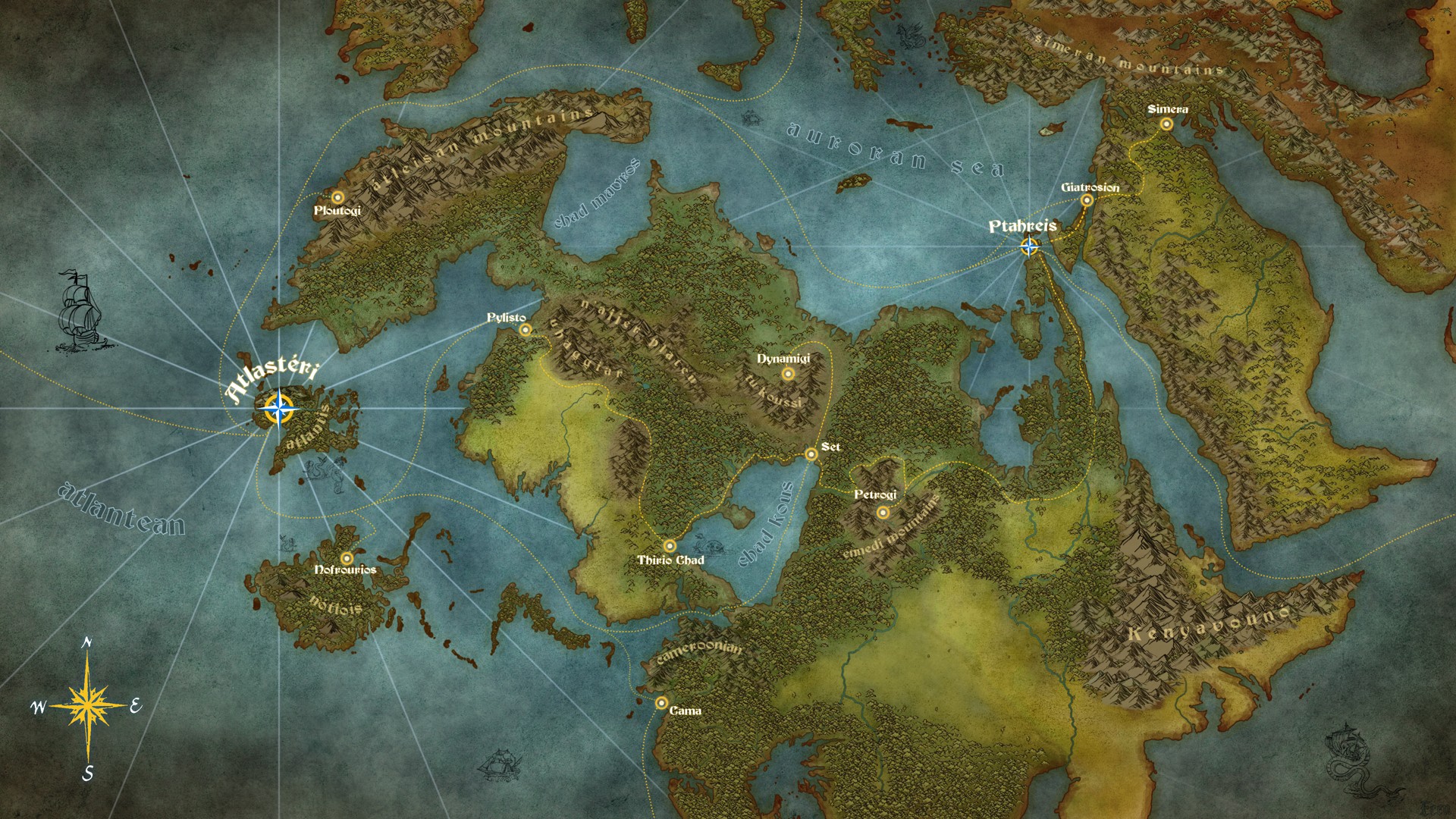 Map of the Atlantean Empire
